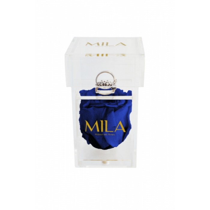 Mila Acrylic Single Ring - Royal blue