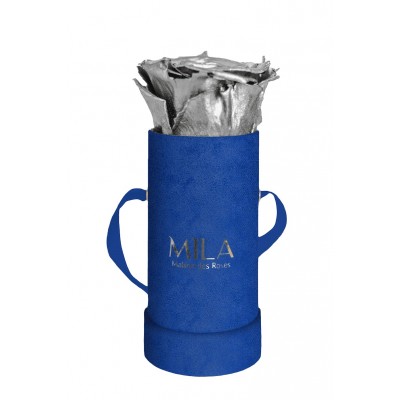 Produit Mila-Roses-00812 Mila Velvet Baby Royal Blue Velvet Baby - Metallic Silver