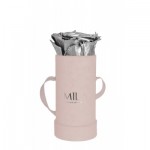  Mila-Roses-00908 Mila Velvet Baby Old Pink Velvet Baby - Metallic Silver