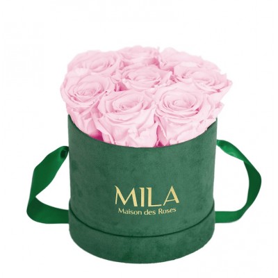 Produit Mila-Roses-01035 Mila Velvet Small Emeraude Velvet Small - Pink Blush
