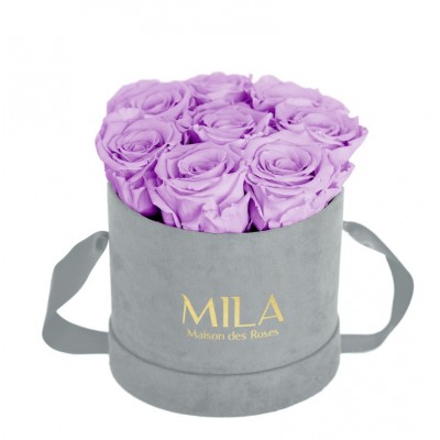 Produit Mila-Roses-01046 Mila Velvet Small Light Grey Velvet Small - Lavender