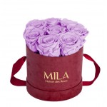  Mila-Roses-01070 Mila Velvet Small Burgundy Velvet Small - Lavender