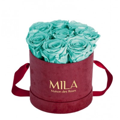 Produit Mila-Roses-01072 Mila Velvet Small Burgundy Velvet Small - Aquamarine