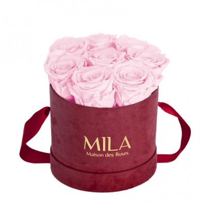 Produit Mila-Roses-01083 Mila Velvet Small Burgundy Velvet Small - Pink Blush