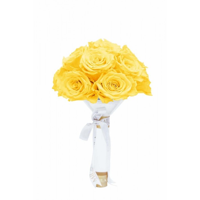 Mila Small Bridal Bouquet - Yellow Sunshine