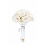  Mila-Roses-01206 Mila Small Bridal Bouquet - White Cream