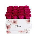  Mila-Roses-01239 Mila Limited Edition Flower Medium - Fuchsia
