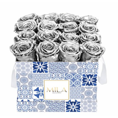 Produit Mila-Roses-01297 Mila Limited Edition Zellige Medium - Metallic Silver