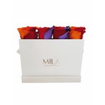  Mila-Roses-01352 Mila Classic Mini Table White - Rainbow
