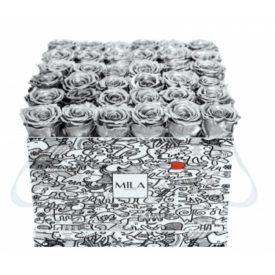 Produit Mila-Roses-01508 Mila Limited Edition Cochain - Metallic Silver
