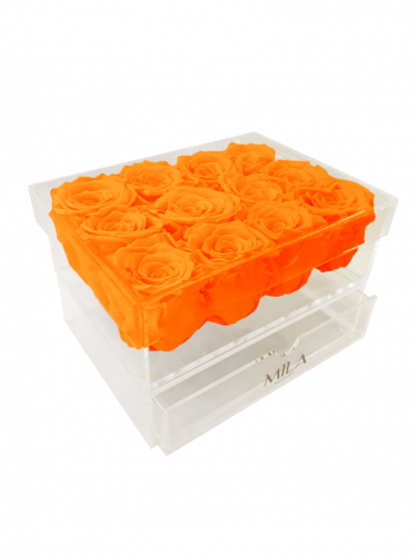 Produit Mila-Roses-01538 Mila Acrylic Medium Bijou - Orange Bloom