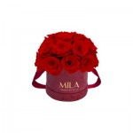  Mila-Roses-01648 Mila Classique Small Dome Burgundy - Rouge Amour