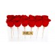 Mila Acrylic Table - Rouge Amour