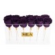 Mila Acrylic Table - Velvet purple