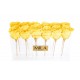 Mila Acrylic Table - Yellow Sunshine