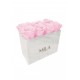 Mila Acrylic White Marble - Pink Blush