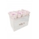 Mila Acrylic White Marble - Pink bottom