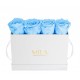 Mila Classic Mini Table White - Baby blue