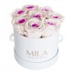 Mila Classic Small White - Pink bottom