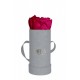 Mila Velvet Baby Light Grey Velvet Baby - Fuchsia